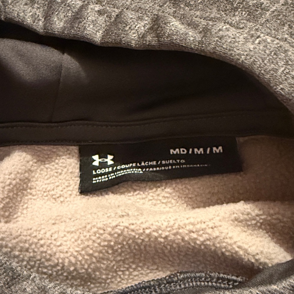 Under Armour Dark Gray Hoodie Fleece Lined - Picture 2 of 5